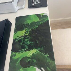Dark Skull Pattern Long Mouse Pad Anti-Slip Gaming Desk Mat